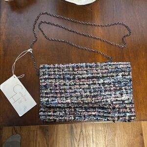 Tweed Crossbody Bag | Multicolor clutch NWT